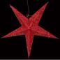 Preview: Baby Leela Zari Batik Red - Foldable glowing star, paper poinsettia with 5 points, 40 cm